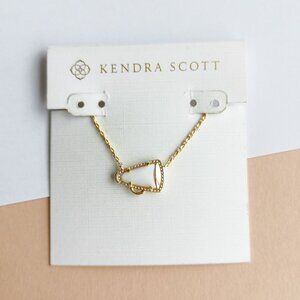 Kendra Scott Cheer Pendant Necklace Gold White Mother-of-Pearl